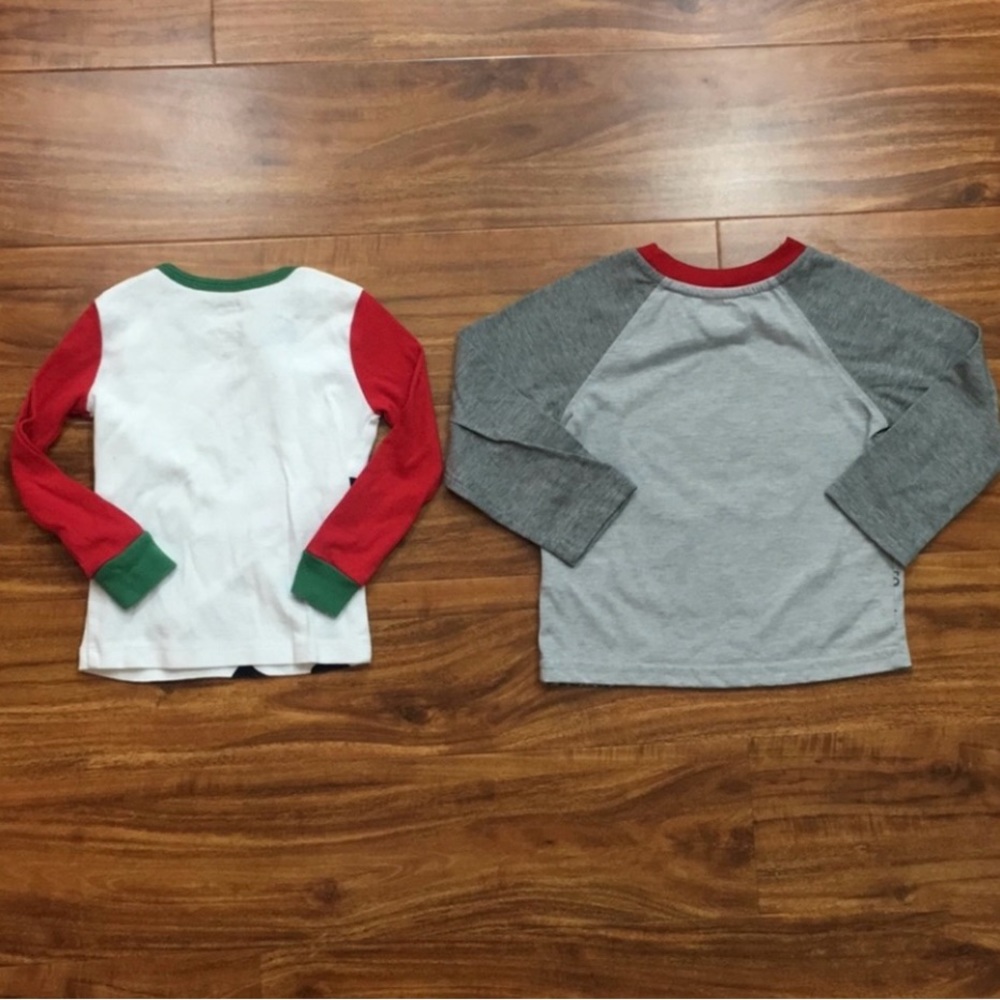 3/$25 Disney Little Boy Mickey Mouse Christmas Santa Long Sleeve PJ Top 18-24M - Picture 2 of 10